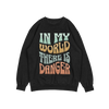 ''IN MY WORLD'' SWEATER